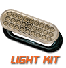 B14OCA- Complete Light Kit, 14 Oval Clear Amber Lights, 14 Oval Gromets, and Harness