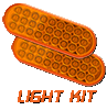 B17SA- Complete Light Kit, 17 Slotted Amber Lights, and Harness